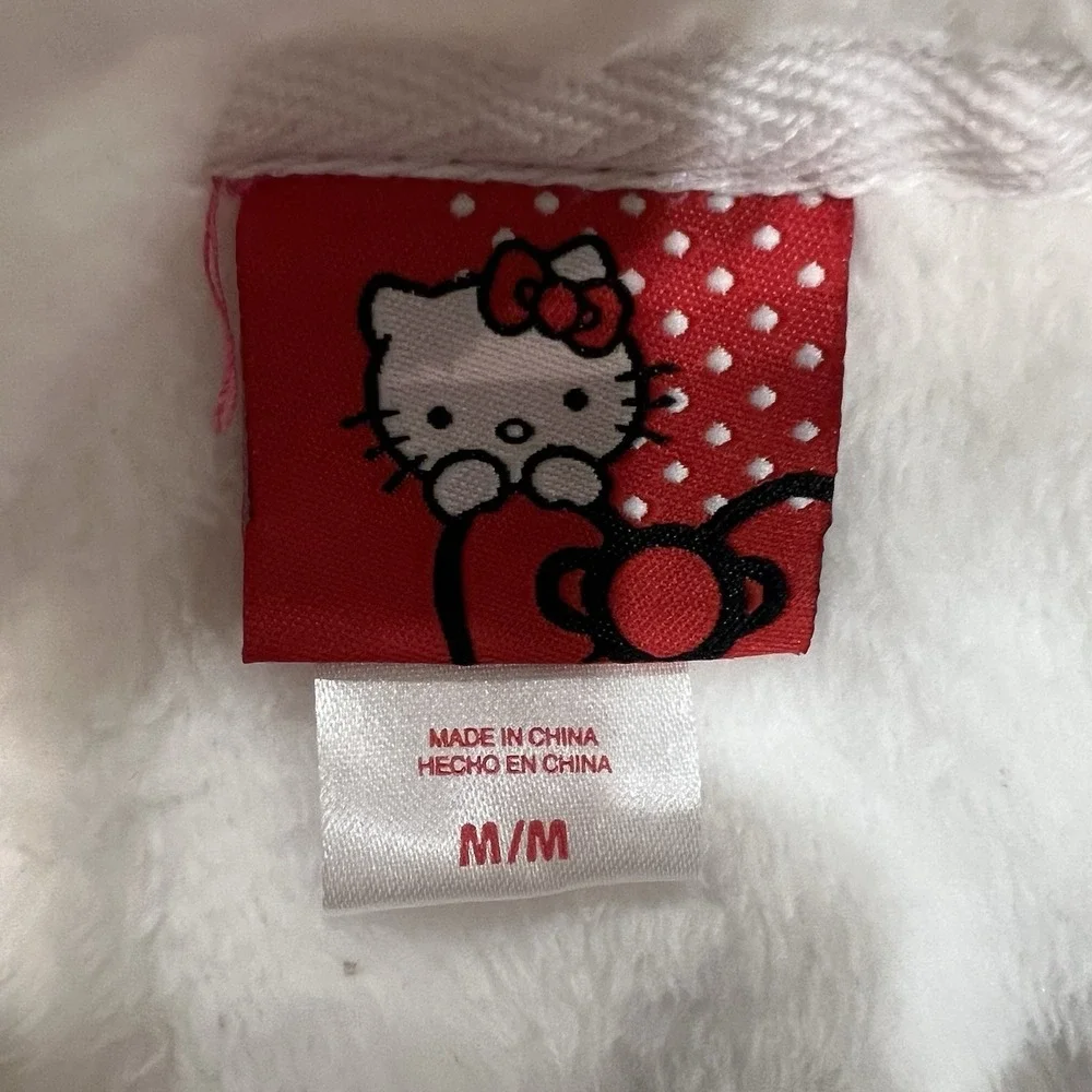 Hello Kitty Adult‎ Hoodie Women's Medium Super Soft White